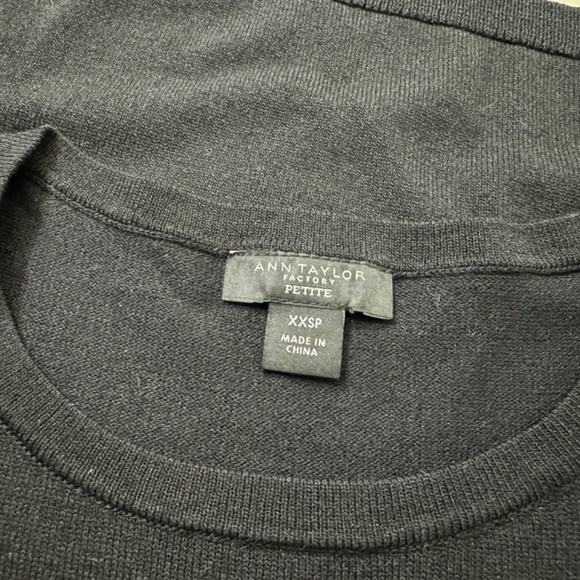 Ann Taylor Petite Tipped Ruffle Trim Shell - Picture 4 of 6